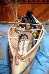 Indian Museum, Family in Canoe, Banff, Canada