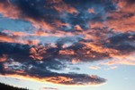 Evening Sky, Camp Site, USA