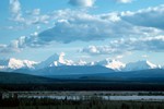 Snowy Mountains, Tanana River, Alaska, USA