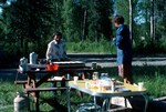 Vic at Stove, Last Camp, Alaska, USA