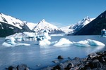 Iceberg & Rocks, Portage Glacier, Alaska, USA