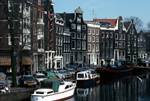 Canal, House & Barges, Amsterdam, Netherlands