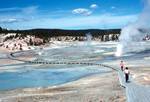 Norris Thermal Area - General View & S-Bend, Yellowstone National Park, U.S.A.