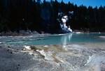 Norris Thermal Area - Green Lake Against Light, Yellowstone National Park, U.S.A.