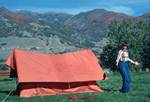 Megan & Our Tent, Salt Lake City, Utah, U.S.A.