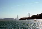 Golden Gate Bridge from Ferry, San Francisco, U.S.A.