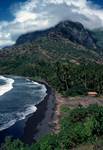Village, Bay, Black Sand, Atuona, Hiva Oa, Marquesas Islands