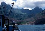 Sailing Along Coast, Ua Pou, Marquesas Islands