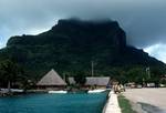 Vaitape, Mountain, From Pier, Bora Bora, Tahiti