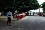 Children Lining Street, Tonga