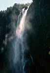 Very High Waterfall & Spray, Milford, New Zealand