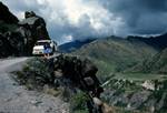 Our Minibus on Road, Skippers' Canyon, New Zealand