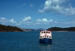 Launch, Whitsunday Islands in Background, Queensland, Shute Harbour, Australia