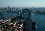 Top of Skywalk - Harbour & Bridge, New South Wales, Sydney, Australia