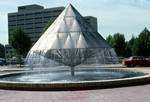 Modern 'Pyramid' Fountain, New South Wales, Canberra, Australia