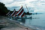 Lunch Stop - 3 Canoes, Coloured Sails, Java, Indonesia