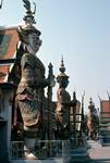 Royal Palace - Row of Figures, Bangkok, Thailand
