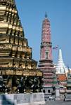 Royal Palace - Gold, Pink & White Pagoda, Bangkok, Thailand