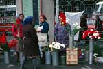 Open Market - Group of Flower Sellers, Tashkent, Uzbekistan