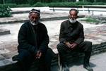 2 Old men at Cafe, Samarkand, Uzbekistan