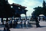 Summer Palace - Gateway at Lake & Bronze Lion, Peking, China