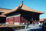 Forbidden City - Small Pavilion & 2 PLA Men, Peking, China