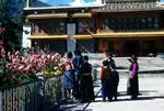 People in Front of Palace, Norbu Linka, Tibet