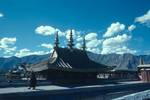 Golden Roof & Monk, Jokhan, Tibet