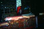 Monk in Library, Shigatse - Trashi Lumpa Monastery, Tibet