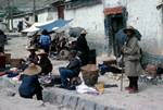 General View of Stalls, Shigatse, Tibet