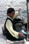 Woman Spinning, Shigatse, Tibet