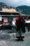 Chief Monk & Temple, Drepung Monastery, Tibet