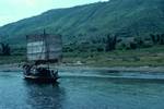 River Li - Boat with Sail, Gweilin, China