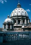 St.Peter's, 2 Domes, Rome - Vatican, Italy