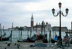 Near San Marco, Looking Towards Island - Gondolas & Lamp, Venice, Italy