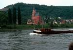 Red Church & Barge, River Rhine, Germany