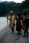 3 Men on Road, Between Wabag & Mt Hagen, Papua New Guinea