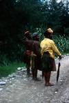 3 Men Back View, Between Wabag & Mt Hagen, Papua New Guinea