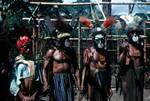 4 Men in Headdress, Village near Mt Hagen, Papua New Guinea