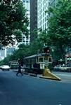 Trams in Collins Street, Melbourne, Australia