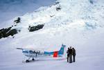 Plane on Tasman Glacier, Mount Cook Area, New Zealand