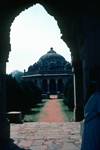 Humayan's Tomb - Building Through Archway, New Delhi, India
