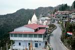 Temple & Lower Road, Mussoorie, India