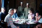 Group at Lunch, 2 Waiters, Simla, India