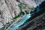 Looking Down on River, Gilgit River Valley, Pakistan
