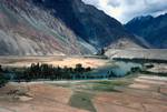 Quiet Stretch of River - Farming, Gilgit River Valley, Pakistan