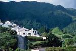 Houses & Hills from Caldera, Furnas, Portugal - Azores