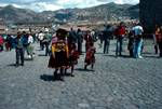 Outside Cathedral, Indian Family & Our Group, Cuzco, Peru