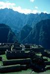 Looking Down From Small Buildings, Machu Picchu, Peru