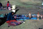 Woman Weaving & Jars, Chinchero, Peru